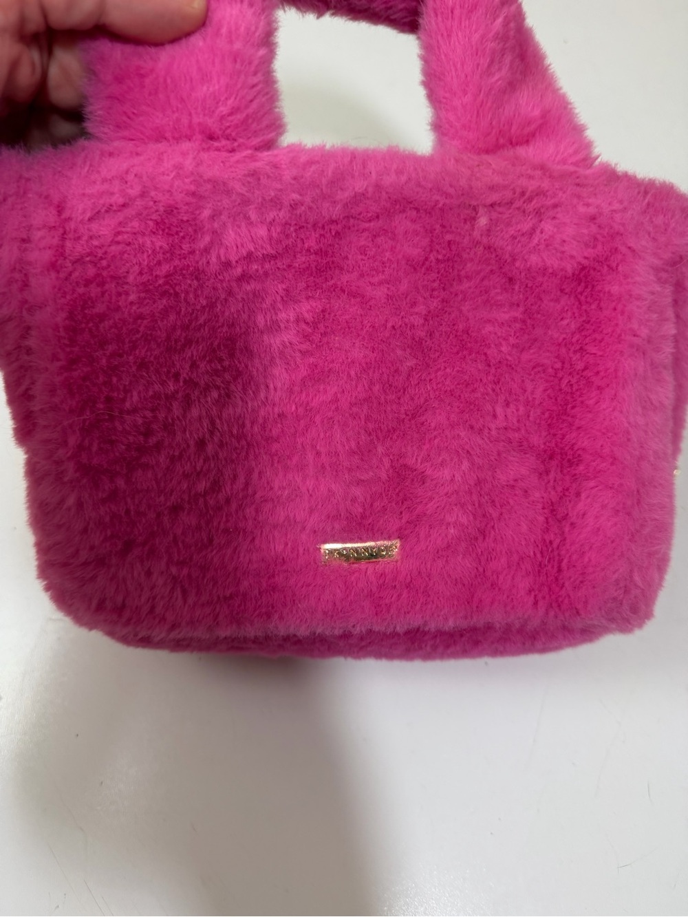 Skinnydip London x Barbie Mattel 2023 Pink Faux Fur Crossbody Mini Tote Bag - Picture 16 of 16